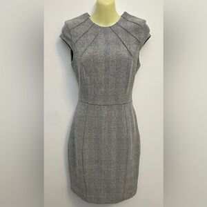 H&M Sleek Gray Cap Sleeve Sheath Dress